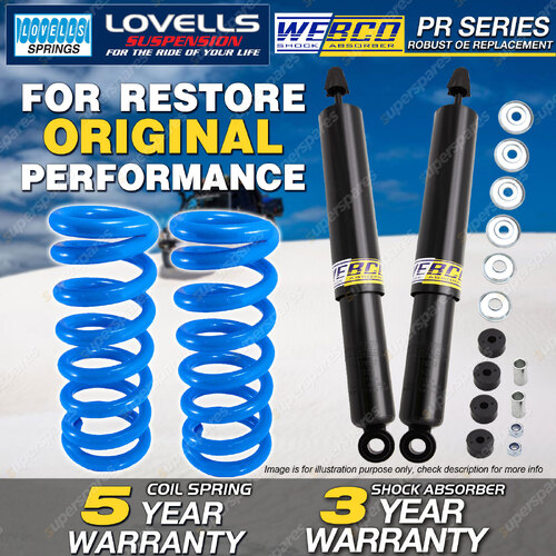 Rear Webco Shock Absorbers Lovells STD Springs for TOYOTA SUPRA MA61 81-85
