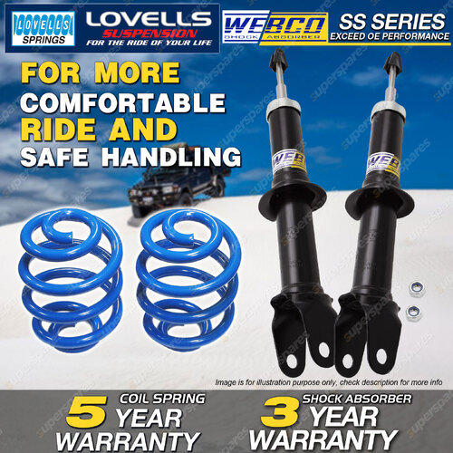 Front Webco Shock Absorbers Super Low Springs for FORD Falcon BA BF I Ute XR6
