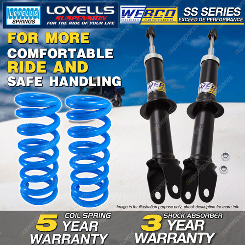 Front Webco Shock Absorbers Lovells STD Springs for FORD Falcon BA BF I Ute XR6