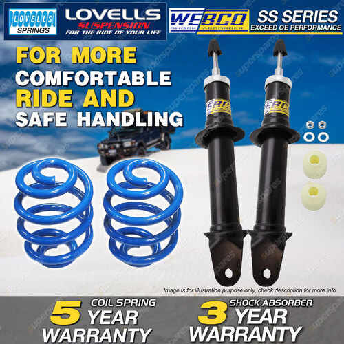 Front Webco Shock Absorbers Sport Low Springs for FORD Falcon BF II Sedan Wagon