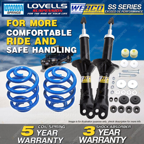 Front Webco Shock Absorbers Sport Low Springs for FORD Falcon XH Fairlane NA NC