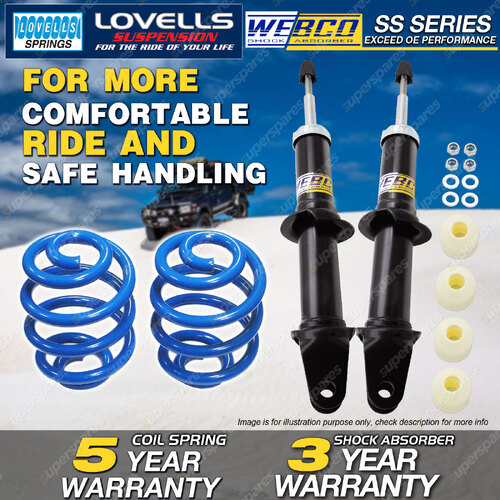 Front Webco Shock Absorbers Sport Low Springs for FORD Falcon BA BF I 02-07