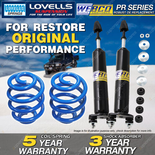 Front Webco Shock Absorbers Lovells Sport Low Spring for FORD Falcon XK XL XM XP