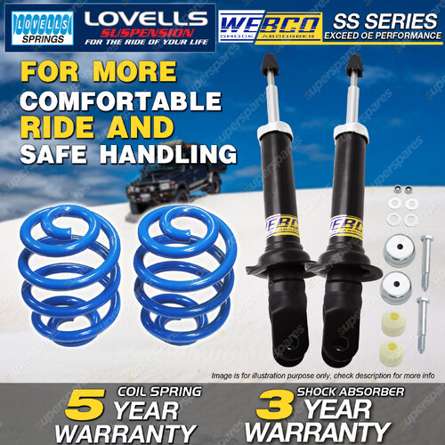 Rear Webco Shock Absorbers Sport Low Springs for FORD Falcon AU Sedan w/IRS