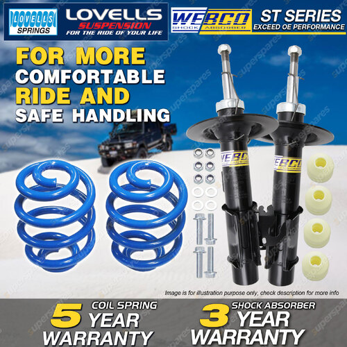 Front Webco Shock Absorbers Super Low Springs for HOLDEN Commodore VE Sedan