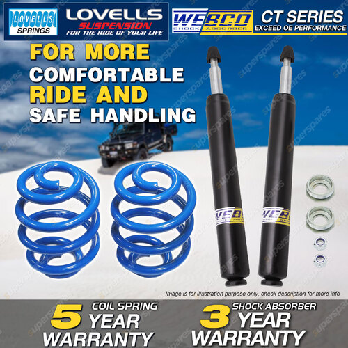 Front Webco Shock Absorbers Super Low Spring for HOLDEN Commodore VK VN VP w/FE2