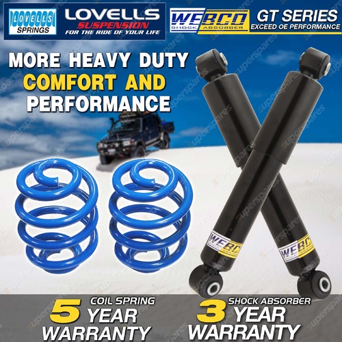 Rear Shock Absorbers Lovells Sport Low Springs for Holden Calibra YE 2.5 95-97