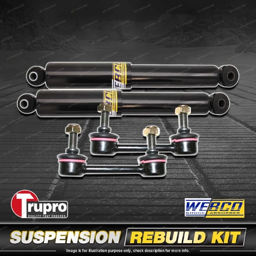 Rear Webco Shock Absorber Trupro Sway Bar Link Kit for Volvo XC90 SUV 2003-2011