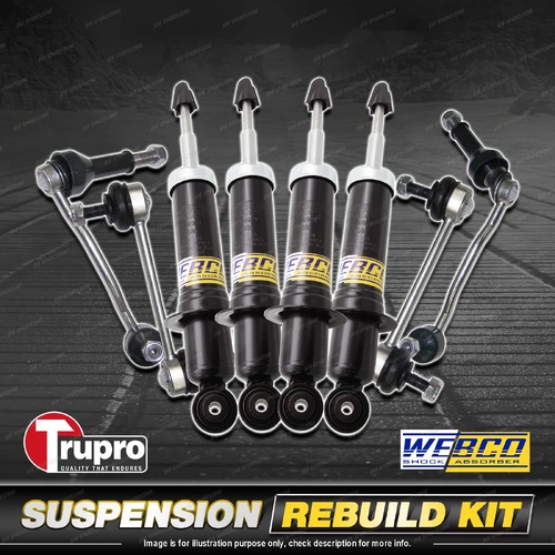 Front + Rear Webco Shock Sway Bar Link Kit for Peugeot 407 Sedan Wagon 2004-2011