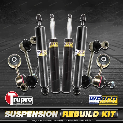 Front + Rear Webco Shock Absorber Sway Bar Link Kit for BMW 3 Series E30 323 325