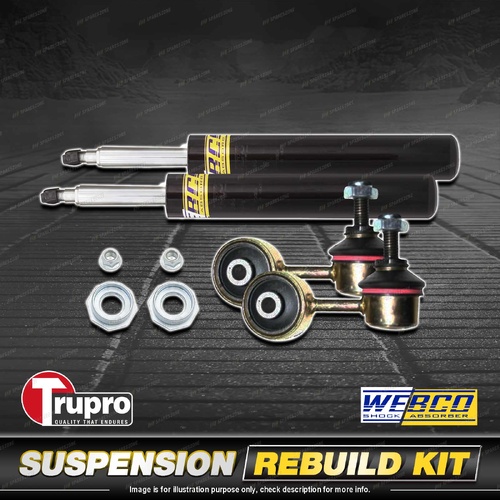 Front Webco Shock Absorber Trupro Sway Bar Link Kit for BMW 3 Series E30 323 325