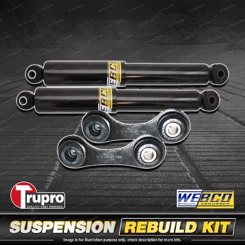 Rear Webco Shock Absorber Trupro Sway Bar Link Kit for Holden Vectra ZC 03-05