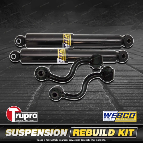 Rear Webco Shock Absorber Trupro Sway Bar Link Kit for Nissan Qashqai J11 14-17