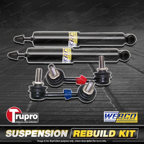 Rear Webco Shock Absorber Trupro Sway Bar Link Kit for Nissan Murano Z50 05-08