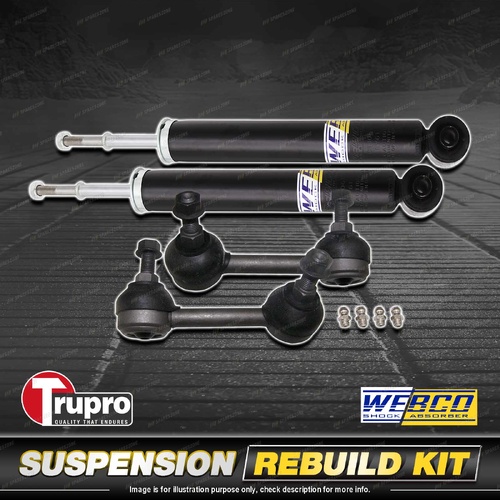 Rear Webco Shock Absorber Trupro Sway Bar Link Kit for Nissan Murano Z51 09-14