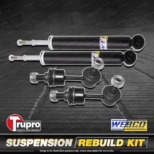 Rear Webco Shock Absorbers Trupro Sway Bar Links for Hyundai ix35 LM 2.0 10-15