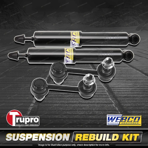 Rear Webco Shock Absorber Trupro Sway Bar Link Kit for Hyundai Santa Fe CM 06-09