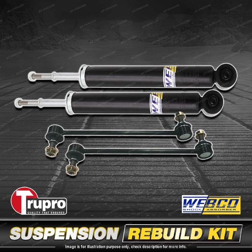 Rear Webco Shock Absorber Trupro Sway Bar Link Kit for Kia Optima TF Wagon 11-15