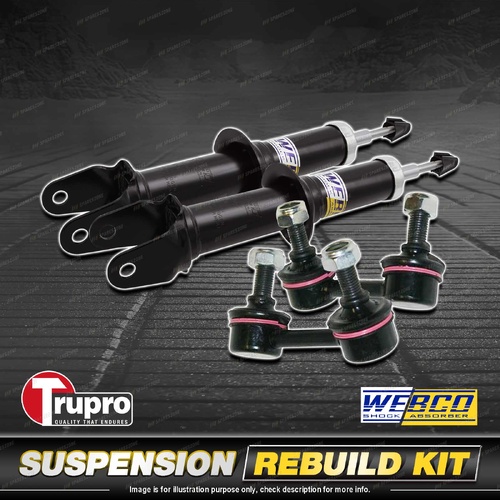 Front Webco Shock Absorber Trupro Sway Bar Link Kit for Honda Accord CG 97-99