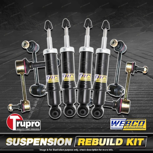 Front + Rear Webco Shock Absorber Sway Bar Link Kit for Lexus IS200 GXE10 SXE10