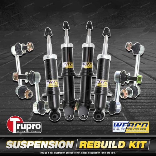 Front + Rear Webco Shock Sway Bar Link Kit for Lexus IS250 GSE20 GSE30 05-13