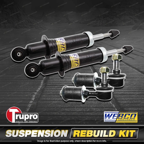 Rear Webco Shock Absorbers Trupro Sway Bar Links for Mitsubishi Lancer CG CH VRX
