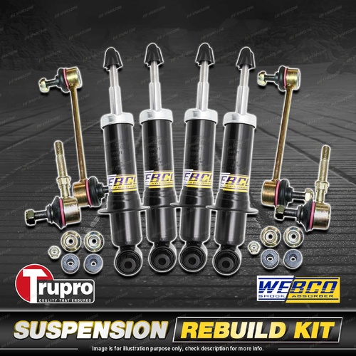 Front + Rear Webco Shock Absorber Sway Bar Link Kit for Hyundai Sonata EF 00-01