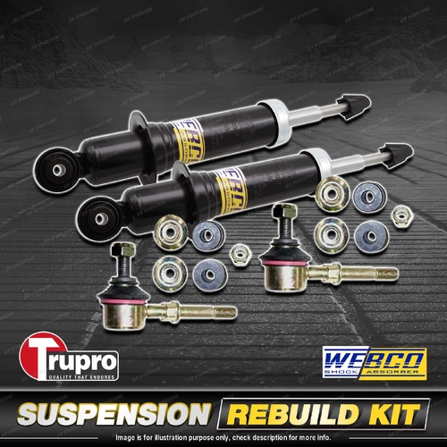 Front Webco Shock Absorbers Trupro Sway Bar Links for Kia Optima GD Sedan 01-03