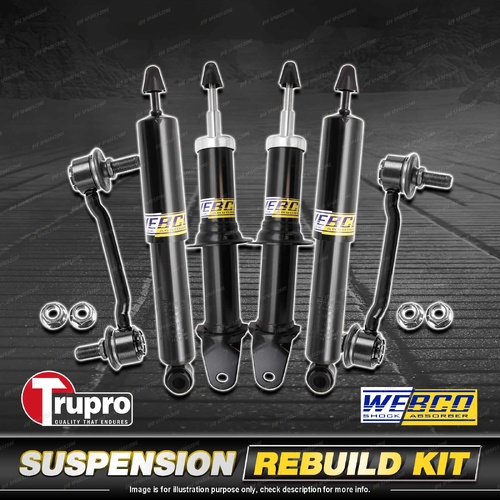 Front + Rear Webco Shock Absorber Sway Bar Link Kit for Hyundai Sonata NF 05-10