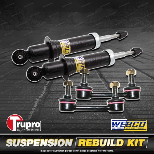 Rear Webco Shock Absorber Trupro Sway Bar Link Kit for Subaru Forester SH 08-13