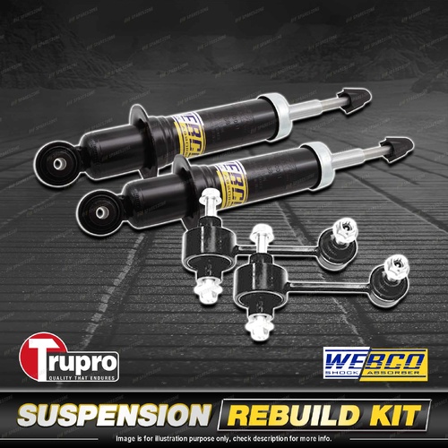 Rear Webco Shock Absorber Trupro Sway Bar Link Kit for Subaru XV GP G33 12-17