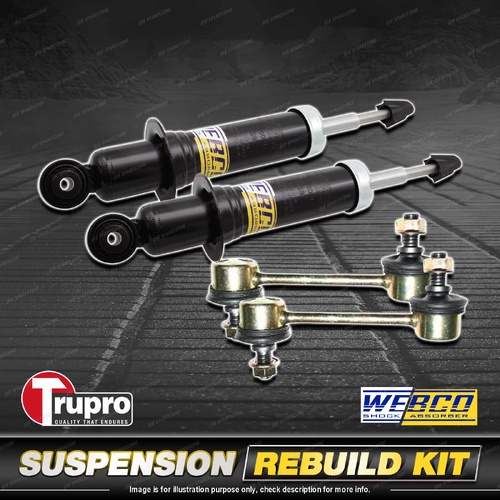 Rear Webco Shock Absorber Trupro Sway Bar Link Kit for Toyota Celica ZZT231R