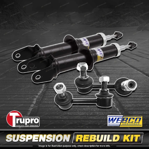 Front Webco Shock Absorber Trupro Sway Bar Link Kit for Kia Sorento BL 03-09