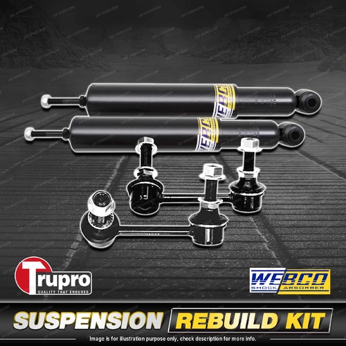 Rear Webco Shock Absorbers Trupro Sway Bar Links for Nissan Pathfinder R52 13-21