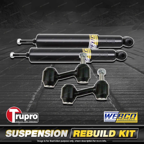 Rear Webco Shock Absorber Trupro Sway Bar Link Kit for Holden Cruze JH JG 11-16