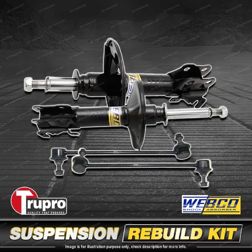 Front Webco Shock Absorber Sway Bar Link Kit for Daewoo Lacetti J200 Sedan 03-04