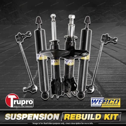 Front + Rear Webco Shock Absorber Sway Bar Link Kit for Holden Astra AH 04-10