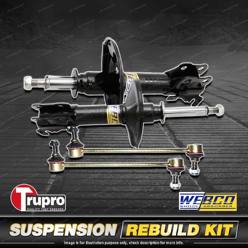Front Webco Shock Absorber Sway Bar Link Kit for Hyundai Santa Fe SM Wagon 01-06