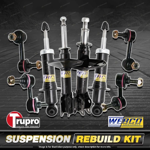 Front Rear Webco Shock Absorber Sway Bar Link Kit for Honda Civic ES1 EU3 00-05