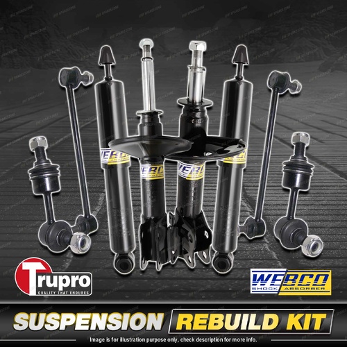 Front Rear Webco Shock Absorber Sway Bar Link Kit for Hyundai ix35 LM 2.4 10-15