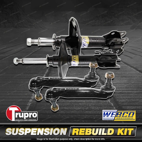 Rear Webco Shock Absorber Trupro Sway Bar Link Kit for Hyundai Elantra XD 00-07