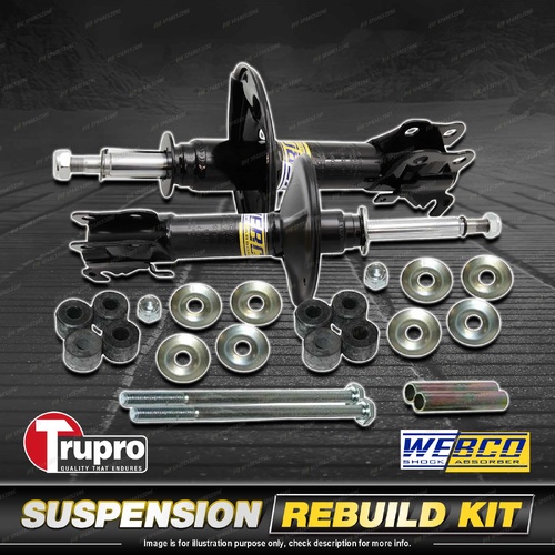 Front Webco Shock Absorber Trupro Sway Bar Link Kit for Mazda 626 GD 05/87-12/91