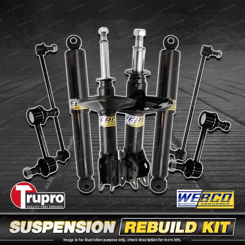 Front + Rear Webco Shock Absorber Sway Bar Link Kit for Kia Sorento XM 11-12