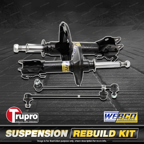 Front Webco Shock Absorber Trupro Sway Bar Link Kit for Kia Sorento XM 12-15