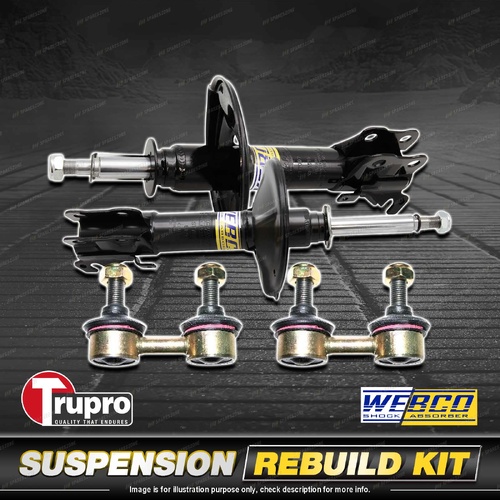 Front Webco Shock Absorbers Sway Bar Links for Hyundai Lantra KF 21/31 J1 91-95