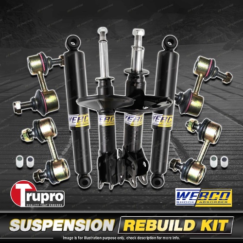 Front+Rear Webco Shock Sway Bar Link Kit for Mitsubishi Magna TR TS Wagon 91-97