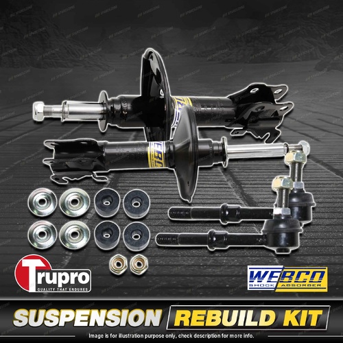 Front Webco Shock Absorber Trupro Sway Bar Link Kit for Nissan Silvia S14 94-00