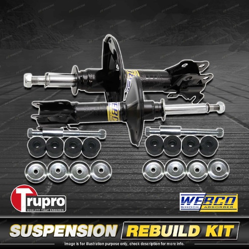 Front Webco Shock Absorber Trupro Sway Bar Link Kit for Nissan Micra K11 95-97