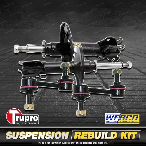 Front Webco Shock Absorber Sway Bar Link Kit for Subaru Liberty BE BH 99-03