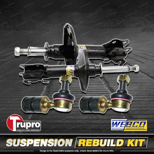 Front Webco Shock Absorber Trupro Sway Bar Link Kit for Suzuki Swift SF416 Cino